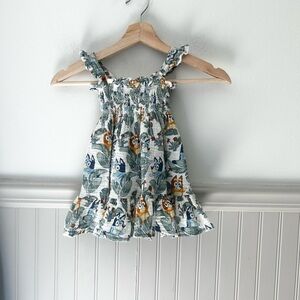 Bluey Girls 12 Months Bingo Bluey Casual Cotton Dress